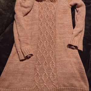 Little Lass Sparkly Pink Knit Dress